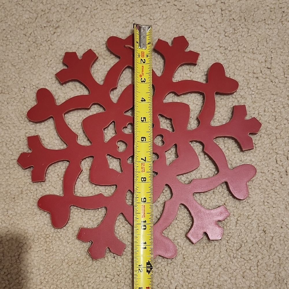 Red Snowflake Trivet